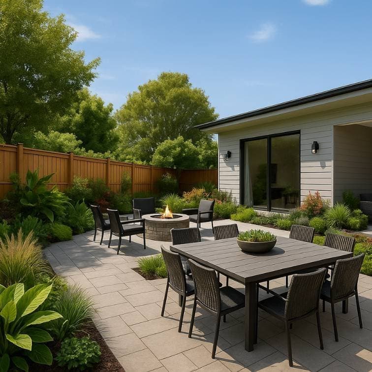 Barren Backyard to Outdoor Oasis - after transformation