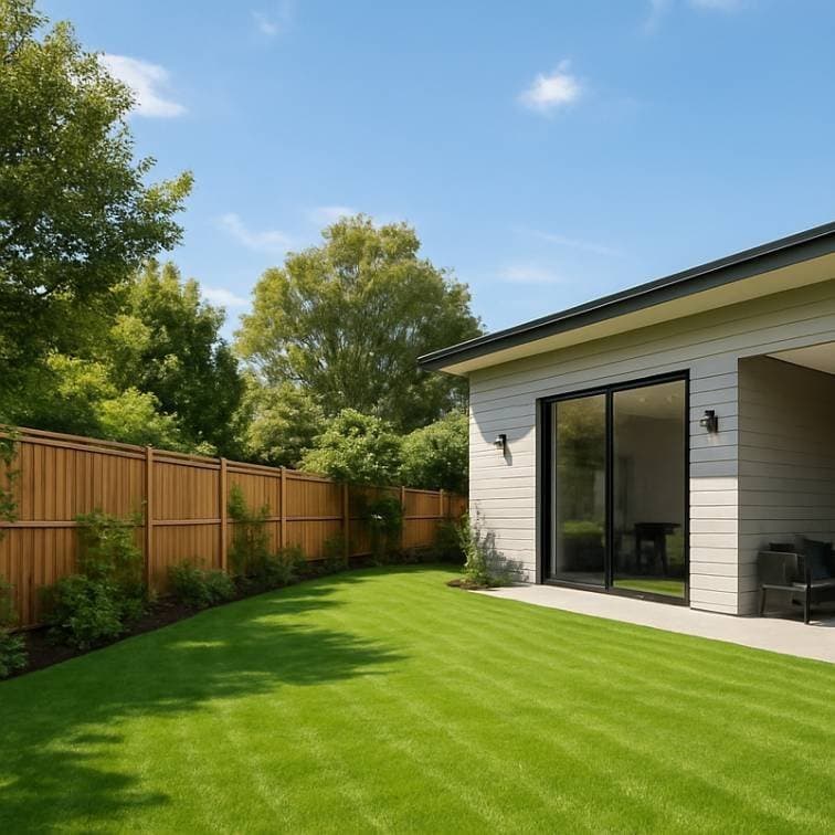 Barren Backyard to Outdoor Oasis - before transformation