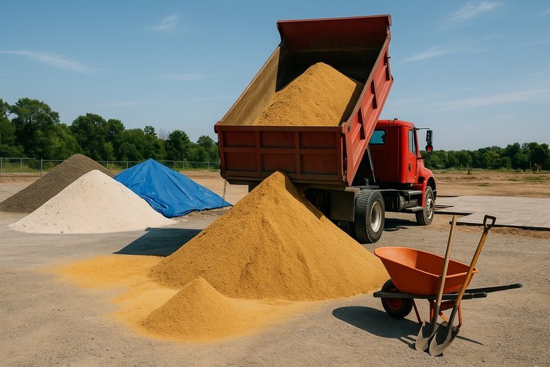 Professional sand calculation and material estimation for construction and landscaping projects
